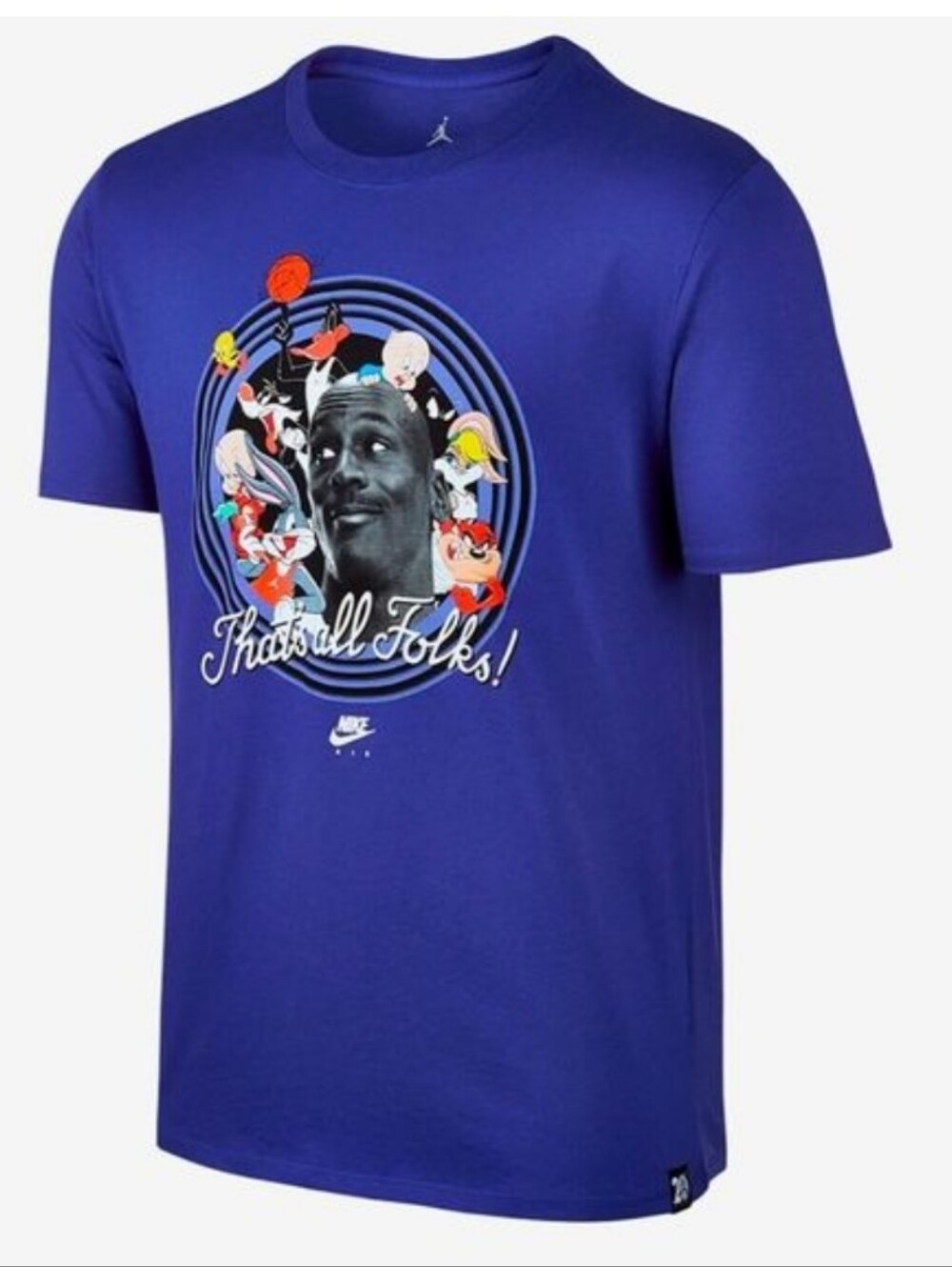 NWT Nike Air Jordan "That's All Folks" Space Jam T-Shirt, 20th Anniversary